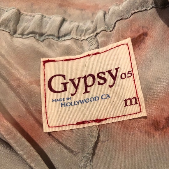 Silk Tie Dye Gypsy 05 Maxi Dress Medium - Picture 5 of 8